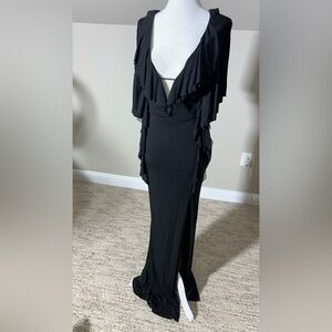 ABS Allen Schwartz Black Maxi Dress